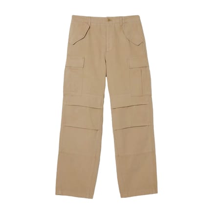 Lacoste Dames Rechthoekige Cargo Broek (Beige)