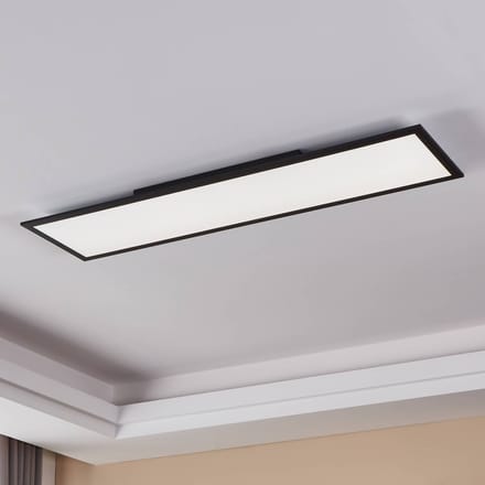EGLO connect.z Salobrena-Z Smart Plafondlamp - 120 cm - Zwart/Wit - Instelbaar wit licht - Dimbaar - Zigbee