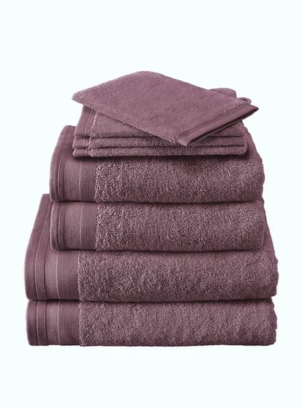 De Witte Lietaer Excellence handdoek 50x100 kleur prune