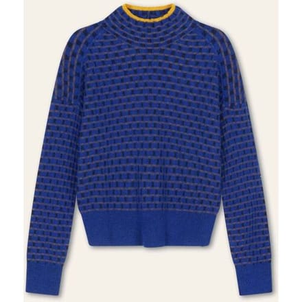 Oilily Kubb Trui- maatS Brunnera Blauw
