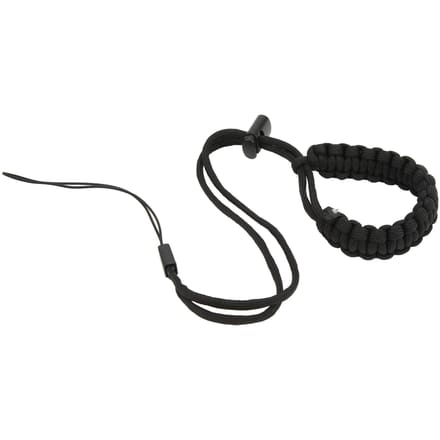 Handgeweven Duikpolsband Duikpols Lanyard voor Mobiele Telefoon Actiecamera Serie Zwart zwart