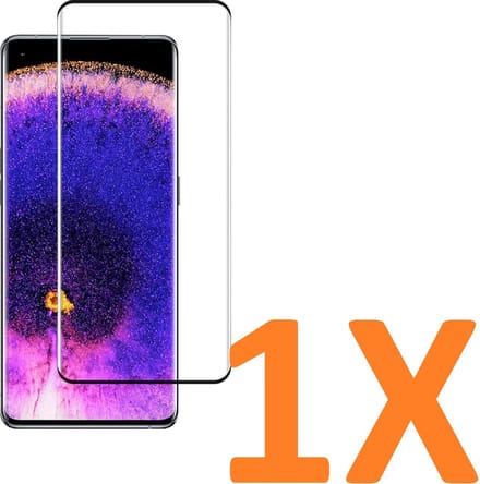 Volledige dekking Screenprotector Glas - Tempered Glass Screen Protector Geschikt voor: Oppo Find X5 pro -  - 1x
