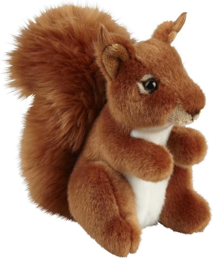Ravensden Pluche knuffel eekhoorn - Knuffelbeest van 18 cm - Bosdieren speelgoed