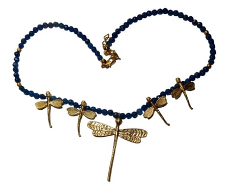 Sodaliet Goudopleg Libelle Collier