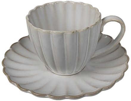 Bricard Porcelain – Paris Espressoset – 4-delig – Wit | Elegant Porselein – 2 Persoons
