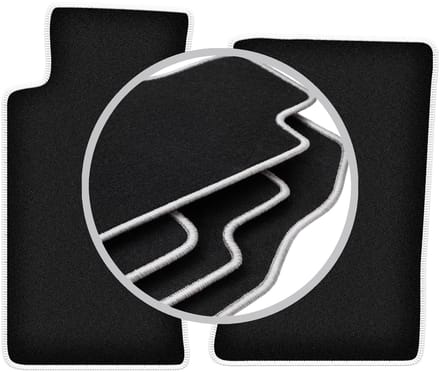 CARLUX-SILVER automatten voor: Mazda MX-5 II NB cabriolet (1998-2005)