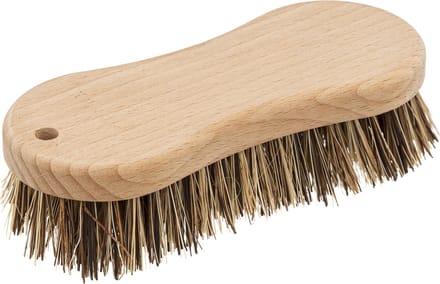 5Five Schrobborstel van hout/kokos - 15 x 6.5 cm - Schrobber - Schoonmaken - Hand borstel