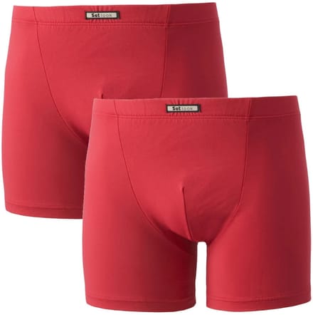 Set heren boxershorts - microvezel - 2-pack - rood - maat L