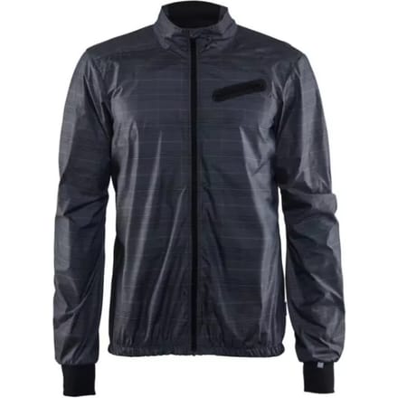 Craft Ride Wind Jacket Black/Gravel Maat M Fietsjas - Heren