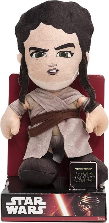 Rey Star Wars Pluche Knuffel + Displaydoos 30 cm