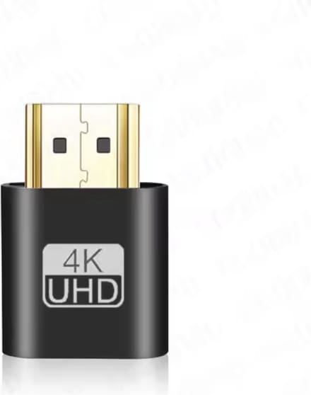 CHPN - HDMI Display-port plug - HDMI emulator - Dummy Plug - Display Emulator - Universeel - Zwart