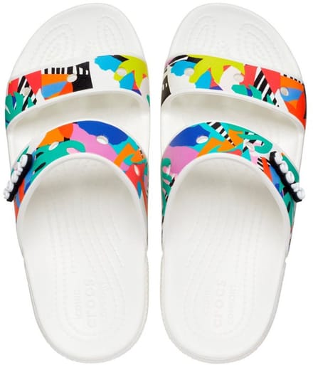 Crocs Classic Retro Resort Sandalen Wit/Multi Maat 43/44 US M10/W12