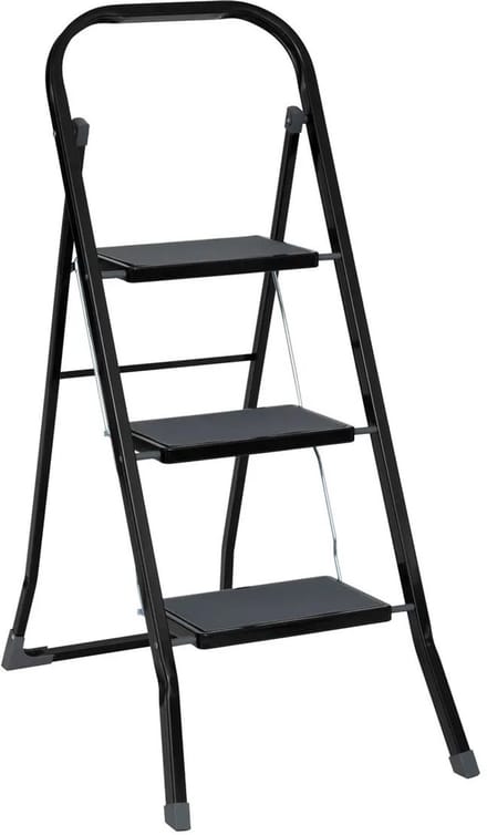Trapladder, inklapbaar, 3 niveaus, max. 150 kg