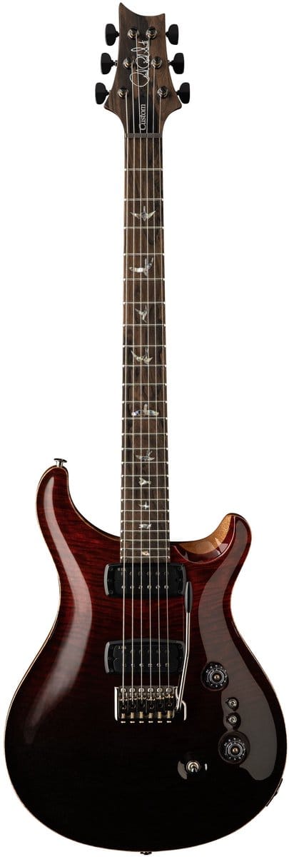 PRS Custom 24-08 Mango Top Limited Edition Fire Red / Gray Black Fade - Elektrische gitaar