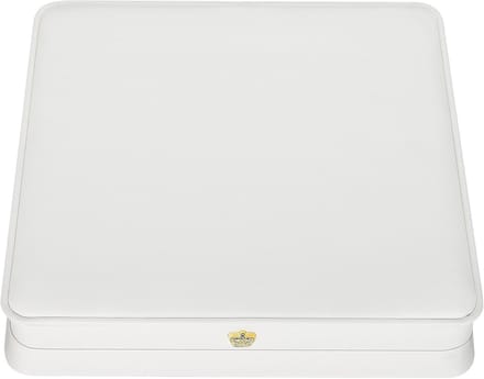 Juwelendoos Set - Opbergdoos Sieraden - Cadeau Presentatie - Twee Lades - 19x19x4 cm - Wit