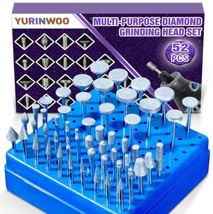 52-delige diamantfrezen set voor Dremel - Inclusief koffer