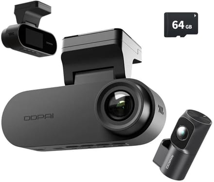 Dashcam Auto Camera Voor en Achter - 4K Beeld - met 64GB SD Kaart - GPS - DDPAI N2