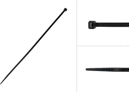 Wovar Tyraps Zwart 302 x 4.8 mm | 100 stuks
