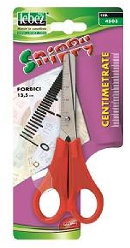 Lebez 4503 buro- & knutselschaar Rechte knip Rood