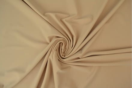 Lycra stof - Beige - 1 meter - Per meter - 155cm breed
