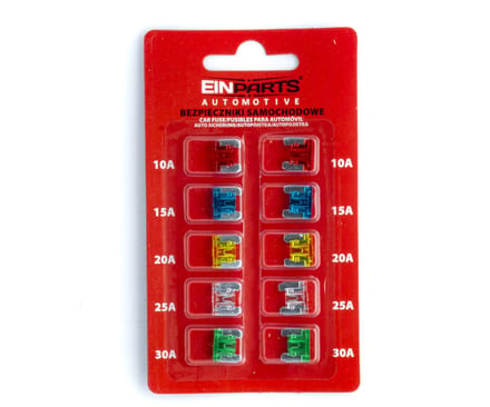 Einparts Zekeringenset 10A 15A 20A 25A 30A Voor Auto's, 10 Stuks