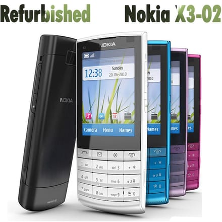 Gereviseerde Nokia originele Nokia X3-02 3G mobiele telefoon Simple Set rood