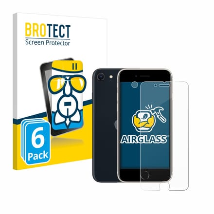 Screenprotector 6 Stuks voor Apple iPhone SE 3 2022 (Voor+Camera) Beschermglas transparant