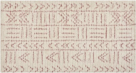 EDIRNE - Laagpolig vloerkleed - Beige - 80 x 150 cm - Katoen
