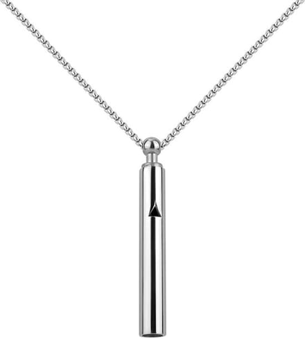 Dailygoods- Collier Mindfulness - Ademhalingsketting - Titaniumstaal