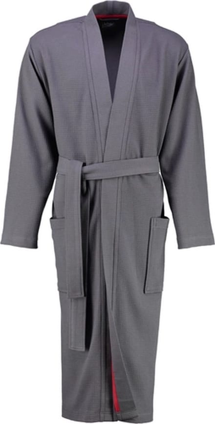 Badjas Cawö 816 Uni Kimono Men Donkergrijs-50 / 52