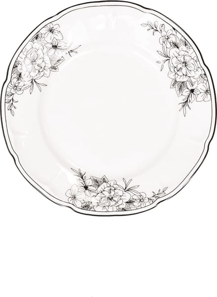 Housevitamin Gebaksbord - Les Fleurs - Newbone China - Ø15cm