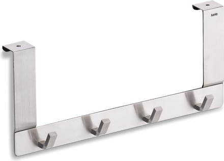 Kledinghaak voor Deur, 4 Haken, Zilver - Kela | Colgar