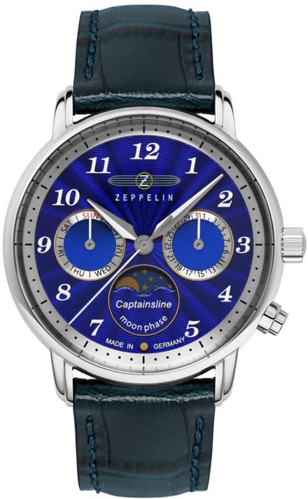 Zeppelin Friedrichshafen 8639-3 Ultramarin Horloge