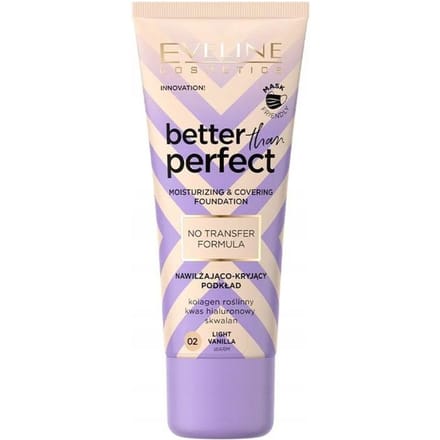 Eveline Cosmetics Better Than Perfect Moisturizing & Covering Foundation 02 Light Vanilla Warm