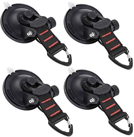 Zware Duurzame Zuignappen met Haken voor Camping en Auto - 4 Stuks
