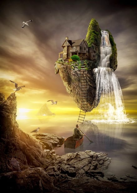 Enjoy Puzzle legpuzzel Magical Island - 1000 stukjes kleurrijk.
