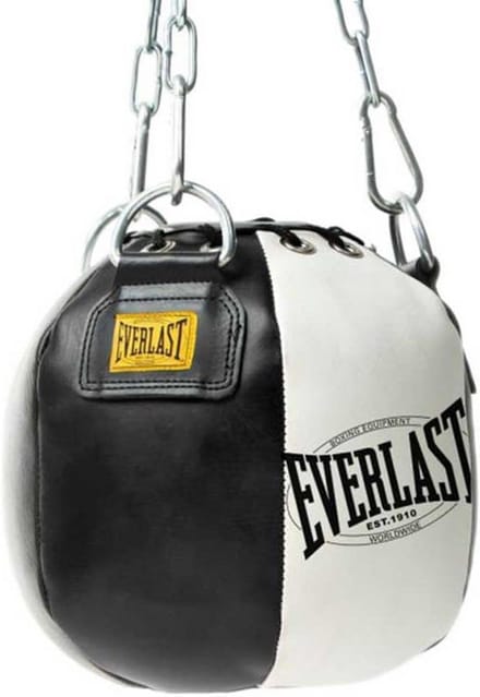 Everlast 1910 Headhunter Boksbal - 10 LBS - Zwart/Wit
