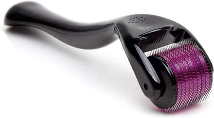 Doodadeals® Dermaroller 0.3 mm – Dermaroller Haargroei – Dermaroller Titanium – 540 Naalden - Zwart