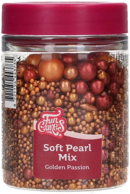 FunCakes Soft Pearls - Mix Golden Passion - 80g