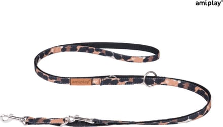 Amiplay Leiband verstelbaar 6 in 1 Safari luipaard maat-S / 100-200x1cm