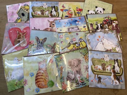 Wenskaart Animal Friends 10 kaarten assorti
