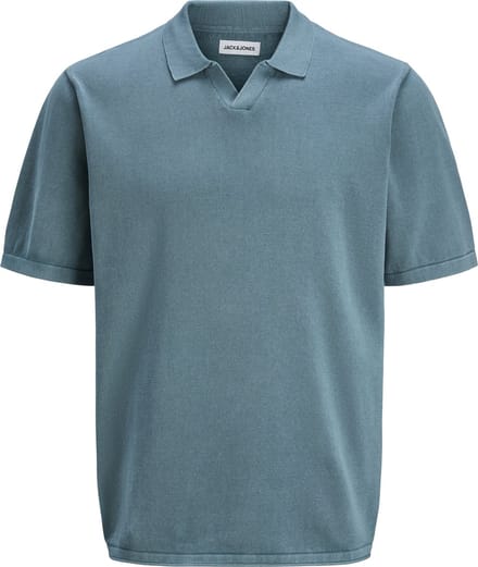 JACK&JONES - JJELEO KNIT POLO SS LN - Heren - Polo's
