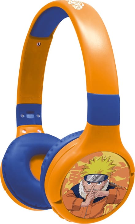 2-in-1 Bluetooth® en Bedrade comfortabele opvouwbare Koptelefoon met veilige volumebeperking Naruto Design