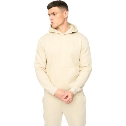 Crosshatch Heren Crufton Hoodie (Licht Steen)