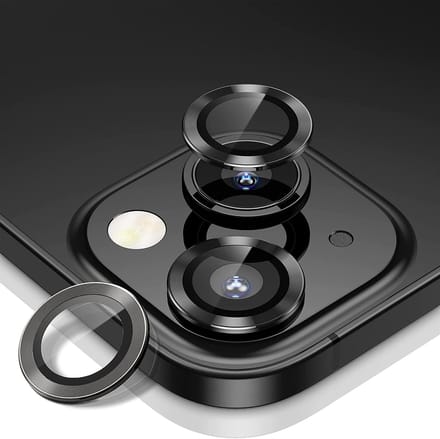Magic Glass Box individuele ring Camera Lens Screen Protector - Screenprotector - Camera Protector Geschikt voor: iPhone 14 & 14 Plus - Zwart
