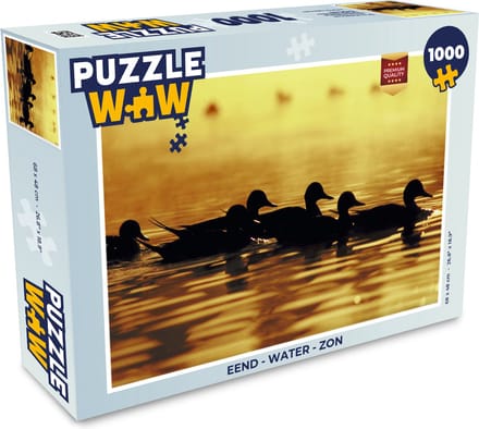 Puzzel Eend - Water - Zon - Legpuzzel - Puzzel 1000 stukjes volwassenen