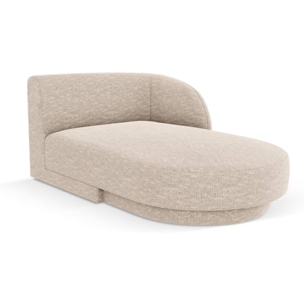 Chaise longue Miley rechts chenille | Micadoni Limited Edition