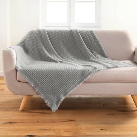 Plaid Imani 125 cm x 150 cm Grey