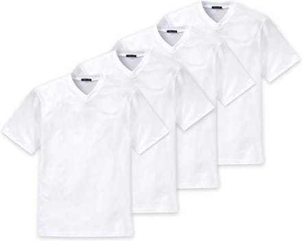 SCHIESSER T-shirt American T-Shirt Verpakking van 4
