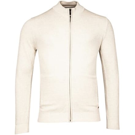 Baileys Vest Cardigan Zip Two-Tone Structure Jacquard Kitt / male